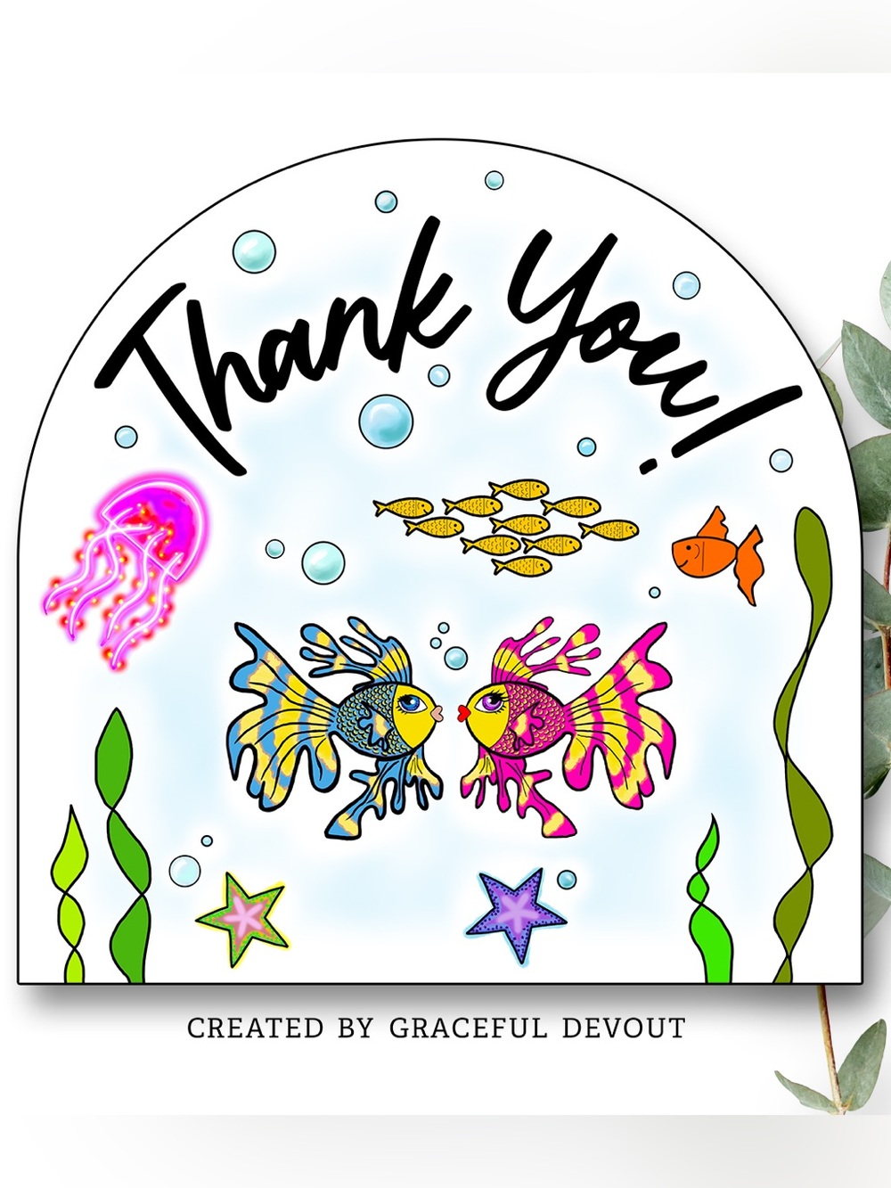 Thank You! 2" (inches) Stickers